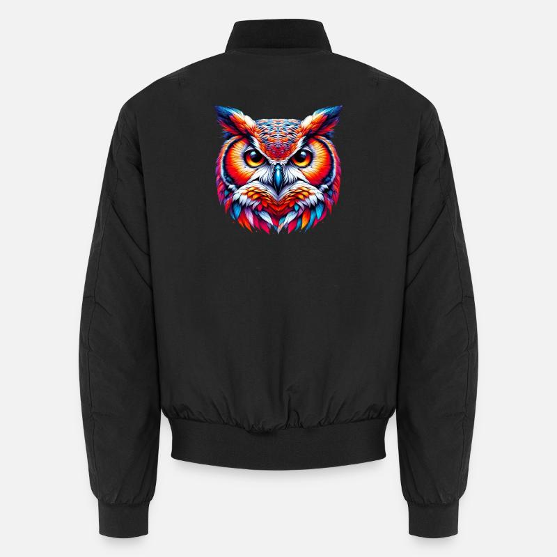 Hibou - Bomber unisexe - noir