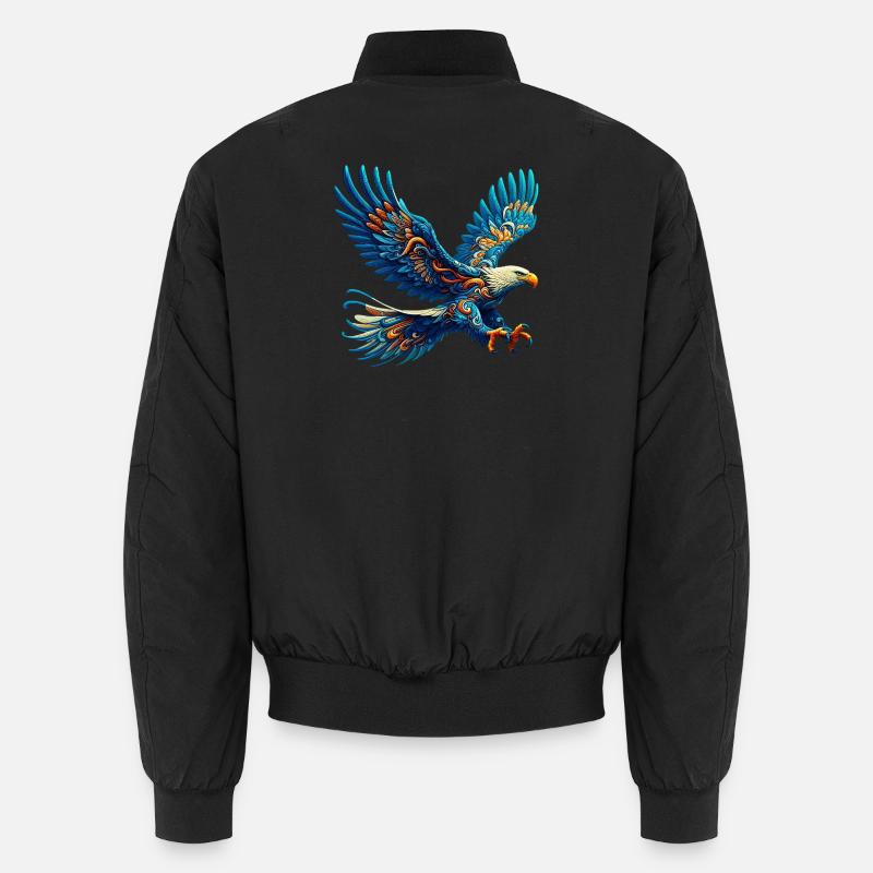 Eagle - Unisex Bomber Jacket - black