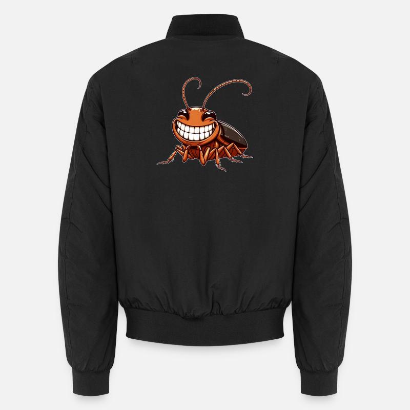 Cute Cockroach Cockroach Comic Cartoon Unisex Bomber Jacket