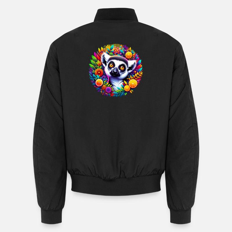 Lemur - Unisex Bomber Jacket - black