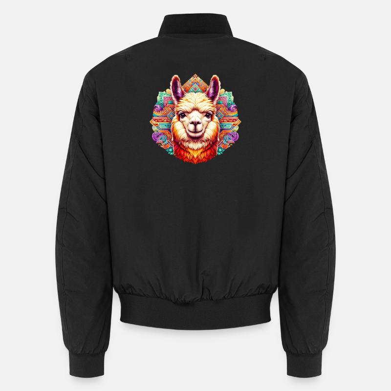Alpaca - Unisex Bomber Jacket - black