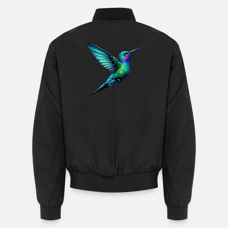 Hummingbird - Unisex Bomber Jacket - black
