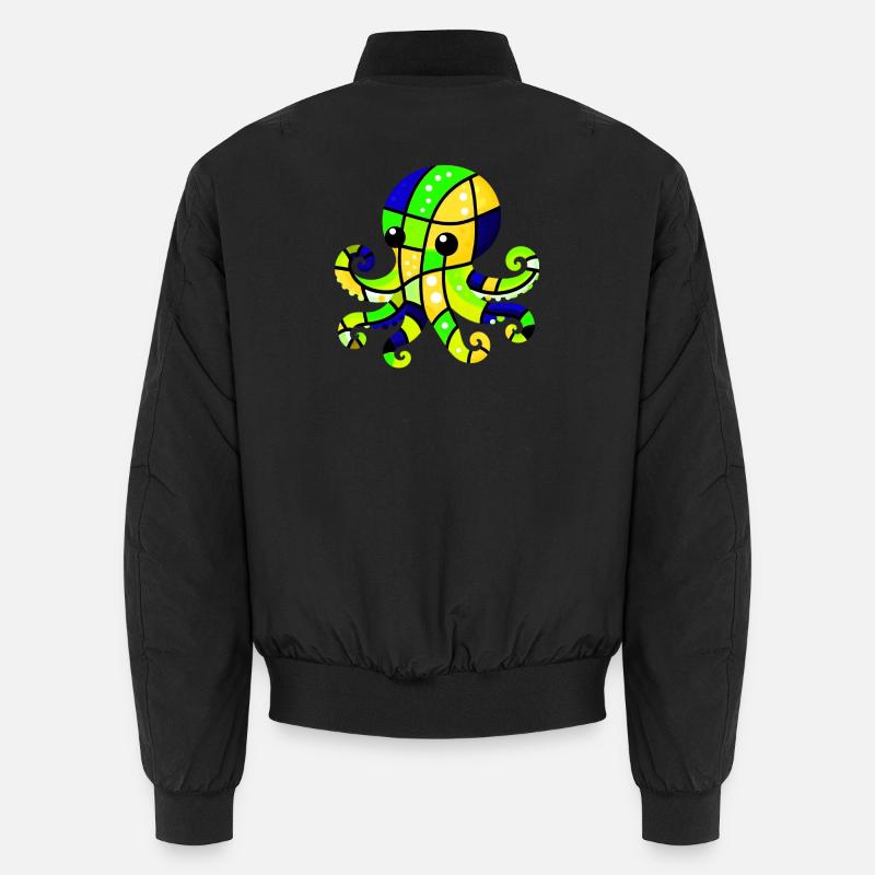 Krake - Unisex Bomberjacke - Schwarz