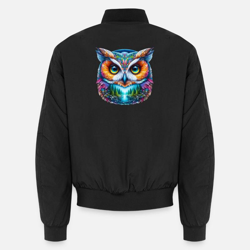 Owl Unisex Bomber Jacket