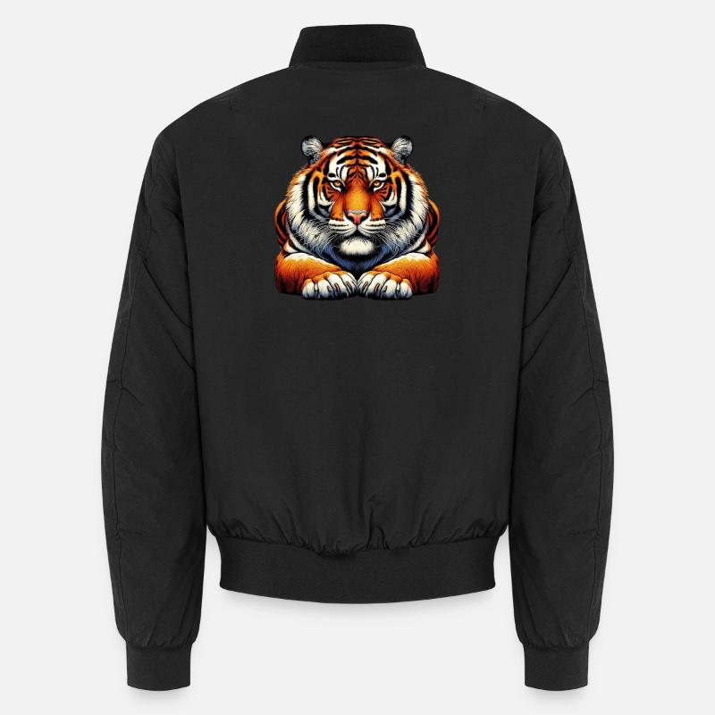 Tigre - Bomber unisexe - noir