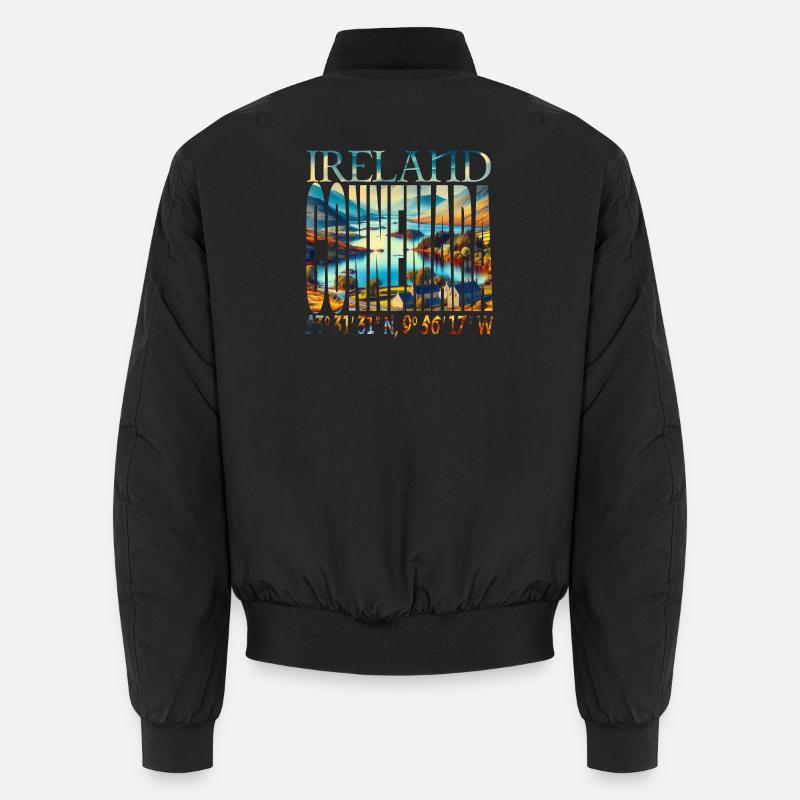 THE CONNEMARA - Unisex Bomber Jacket - black