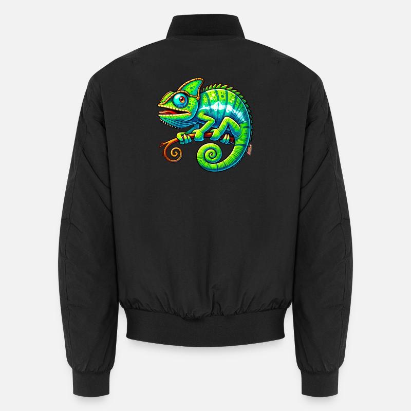 Chamäleon - Unisex Bomberjacke - Schwarz