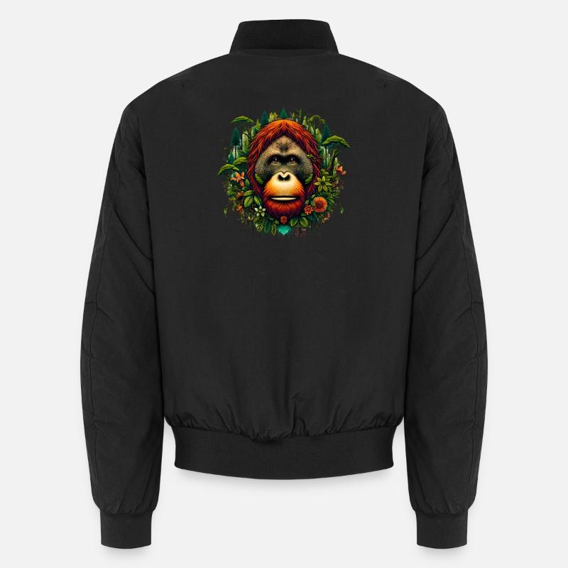 Orangutan Monkey Orangutan Unisex Bomber Jacket