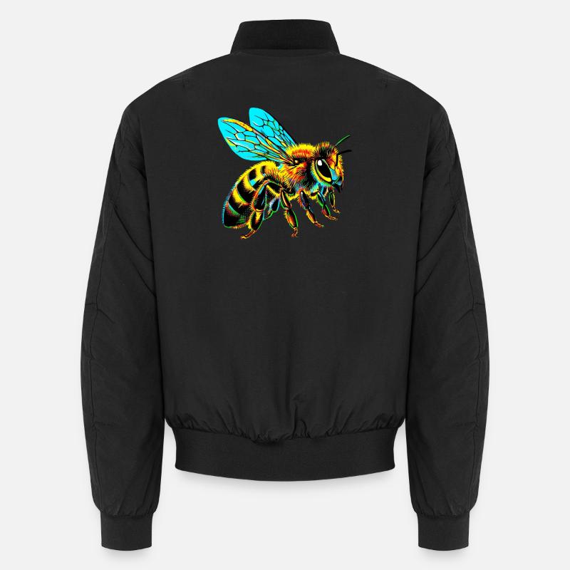 Bee - Unisex Bomber Jacket - black