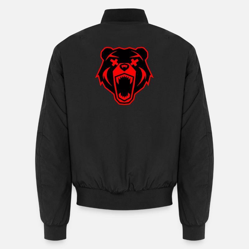 Bär - Unisex Bomberjacke - Schwarz