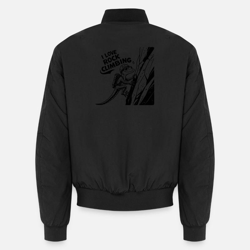 Klettern, Felsklettern - Unisex Bomberjacke - Schwarz