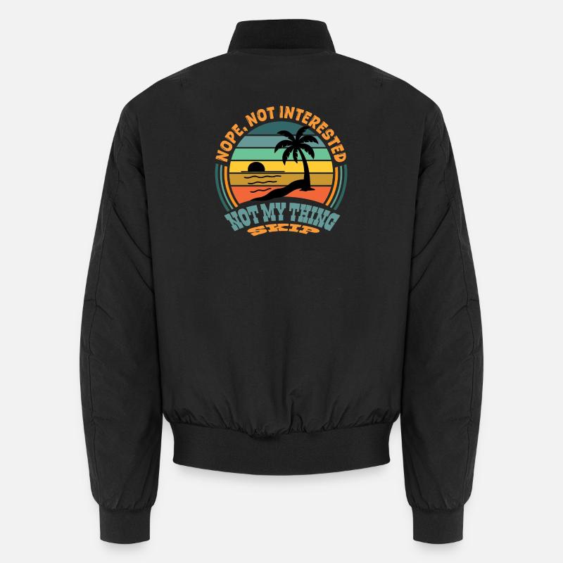Lustiges T-Shirt – Nicht Mein Problem, Skip, Langw Unisex Bomberjacke