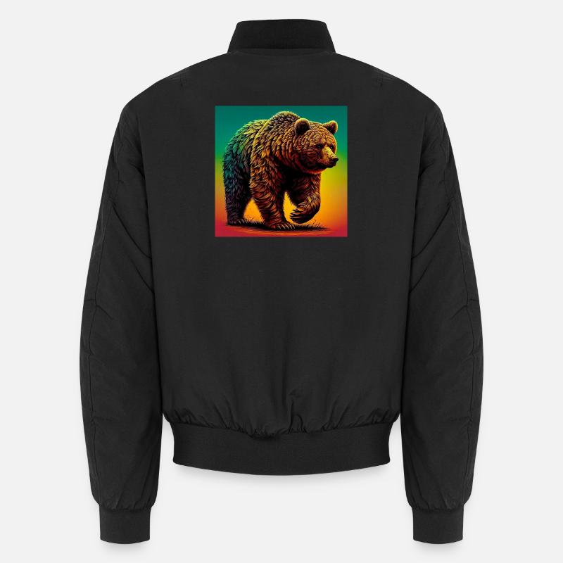 ours - Bomber unisexe - noir