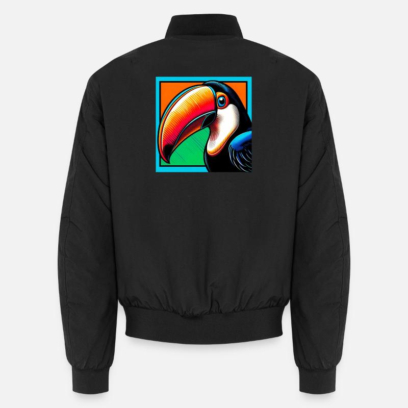toucan - Unisex Bomber Jacket - black