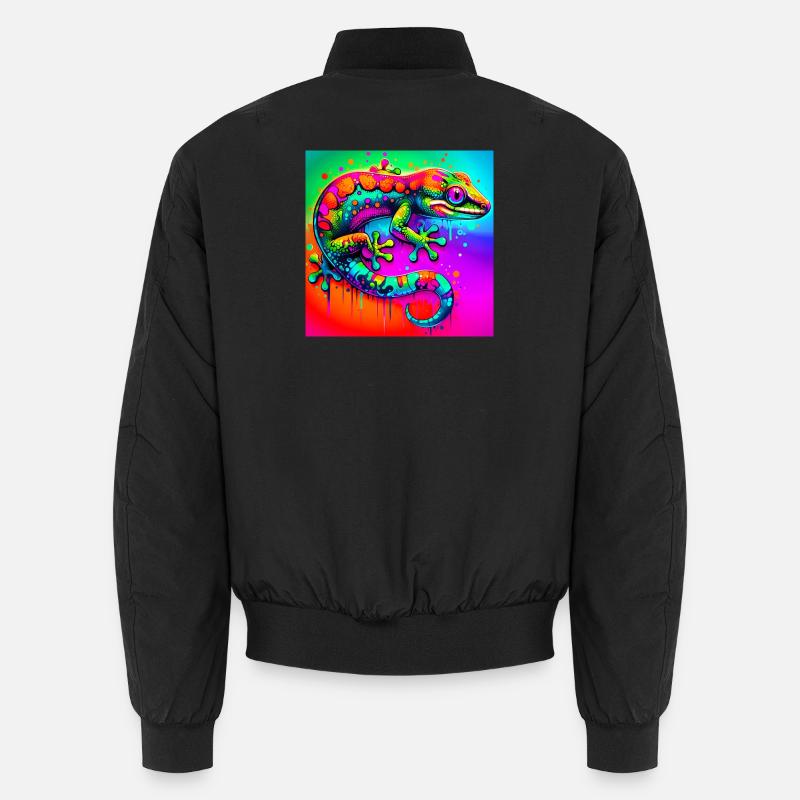 Gecko - Unisex Bomberjacke - Schwarz