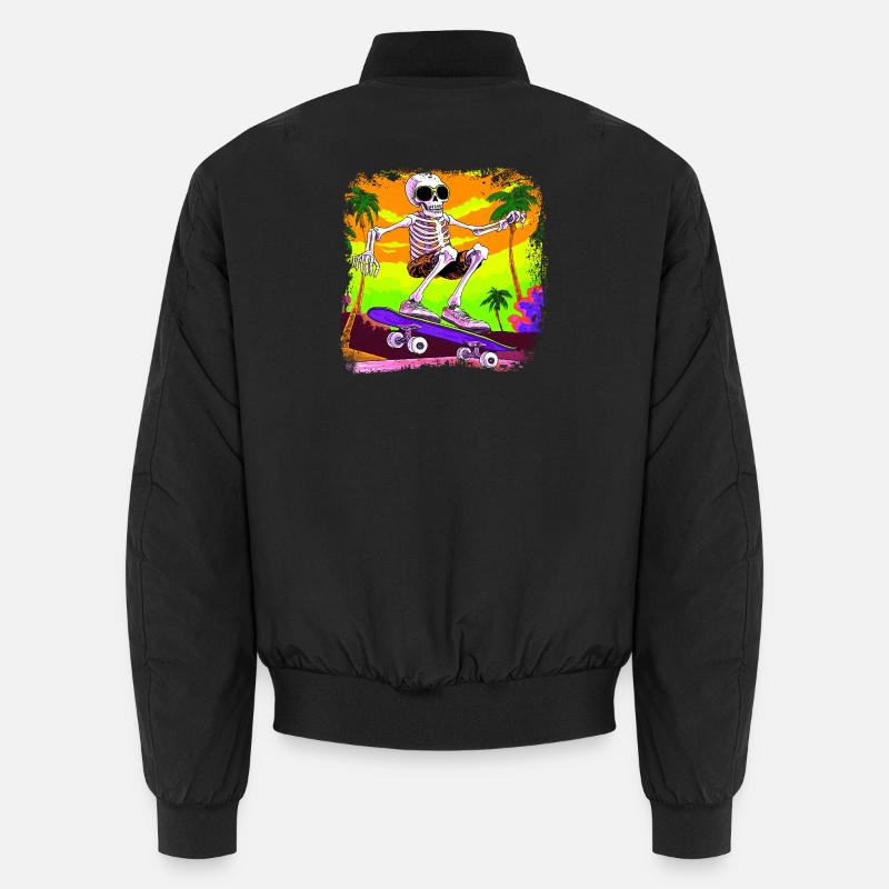 Skateboarder squelette Bomber unisexe