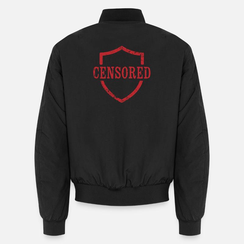Zensiertes Shield-Grunge-Design Unisex Bomberjacke