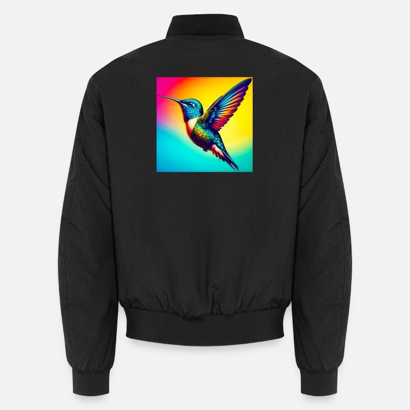 Kolibri - Unisex Bomberjacke - Schwarz