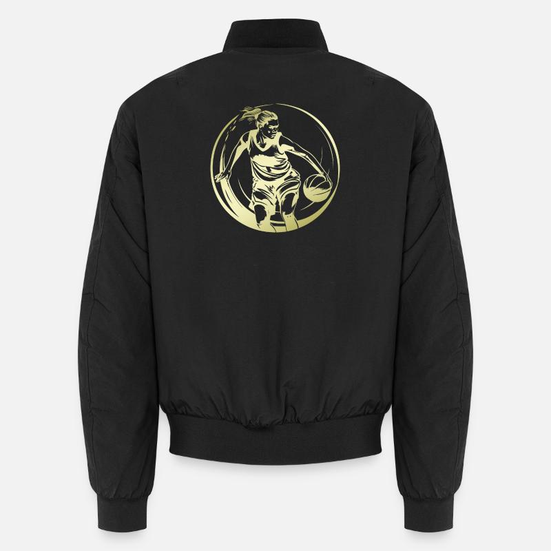 Basketteur Basketteur Basketteur Silhouette Bomber unisexe