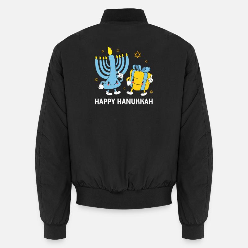 Hanukkah Chanukkah Hanukah Gnom - Unisex Bomberjacke - Schwarz