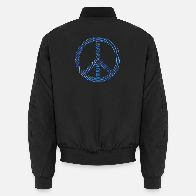 Peace-Zeichen Unisex Bomberjacke