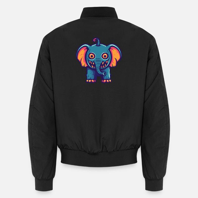 Elefant Halloween Comic Lustig Unisex Bomberjacke