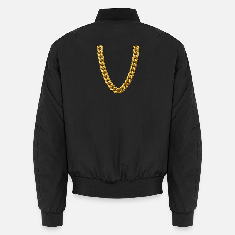 Collier gourmette en or Bomber unisexe