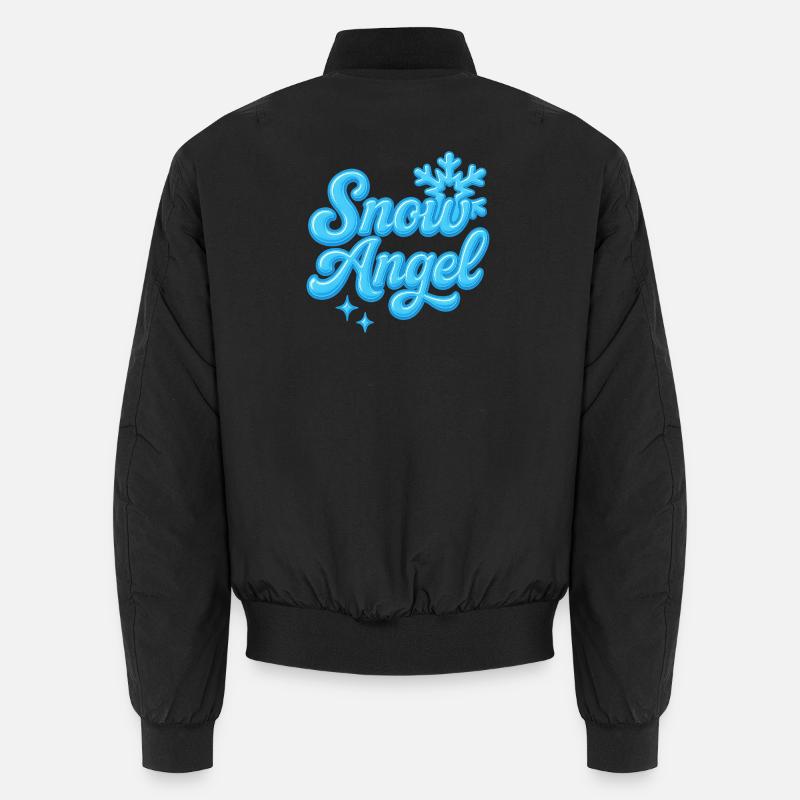 snow angle / y2k statement design  - Unisex Bomberjacke - Schwarz