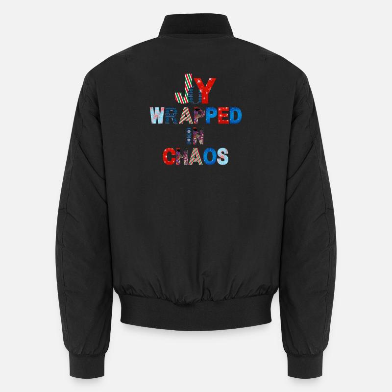 Christmas typography design Unisex Bomber Jacket