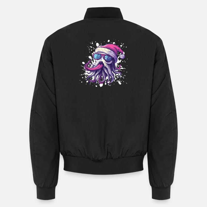 Jellyfish Christmas Funny Unisex Bomber Jacket