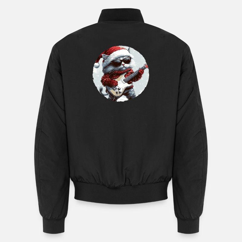 Guitare de Noël Cat Bomber unisexe