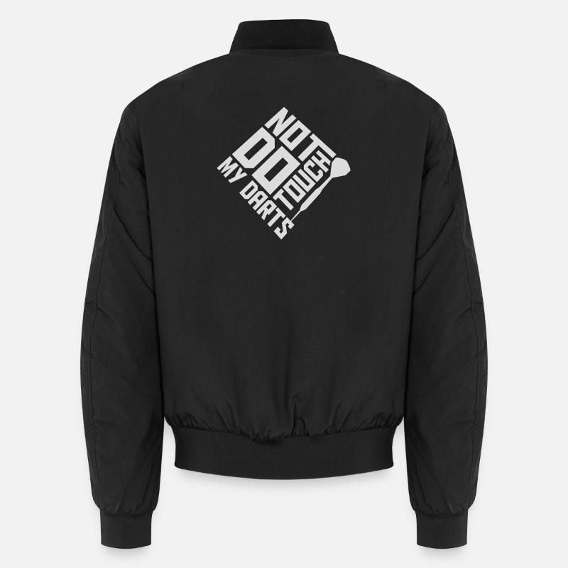 Do Not Touch My Darts Warning Darts Player Humor Unisex Bomber Jacket