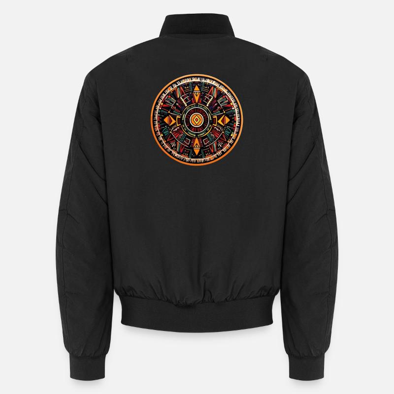 Mandala Fire Circle Unisex Bomber Jacket