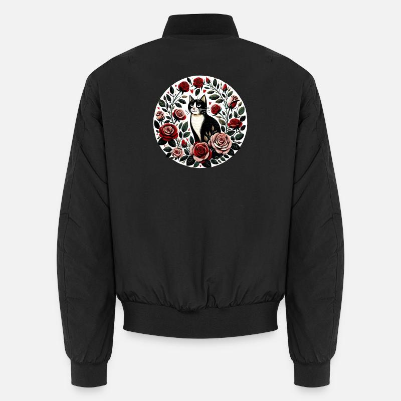 Rosengarten-Katzenkreis Unisex Bomberjacke
