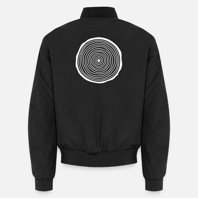 Tree Slice - Unisex Bomber Jacket - black