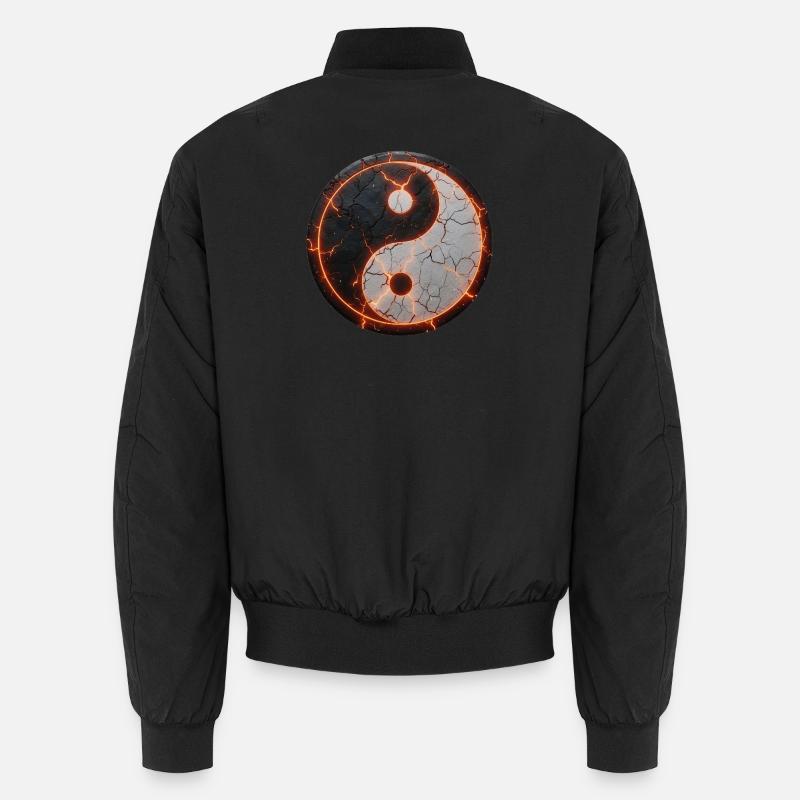 Ying_Yang_Full_Energy - Unisex Bomberjacke - Schwarz