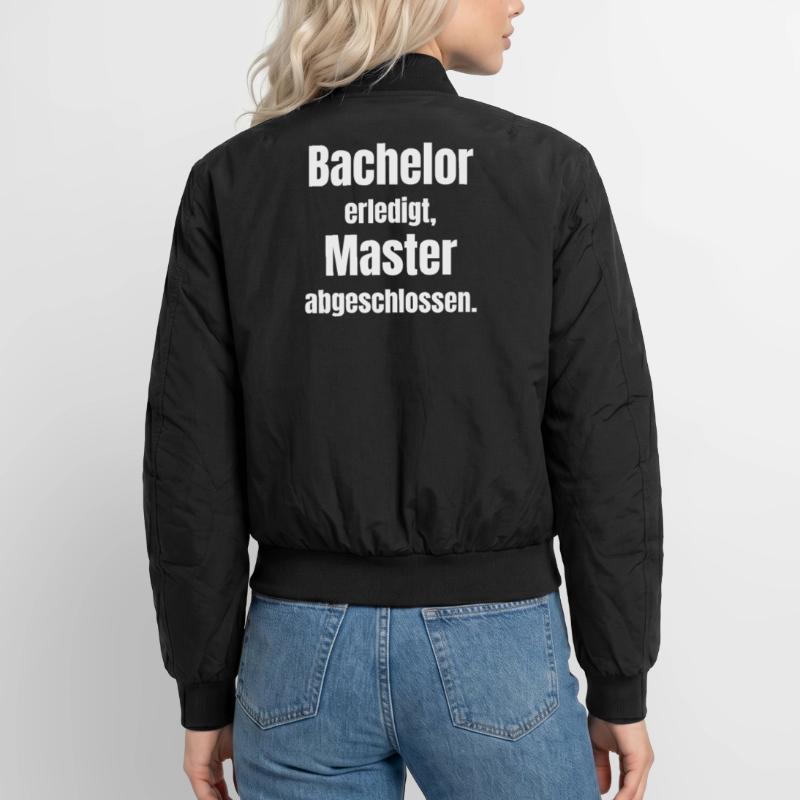 Bachelor oder Master Abschluss Unisex Bomberjacke
