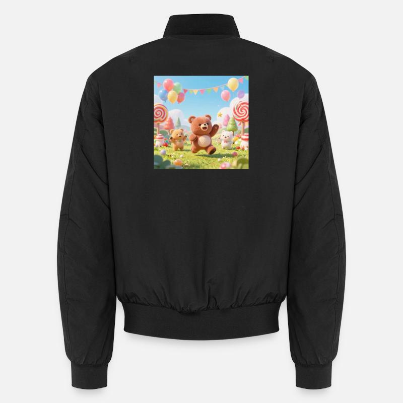 Colorful Bears Jamboree Unisex Bomber Jacket