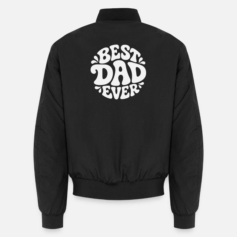 Best Dad Ever – Bester Papa,  Bubble Design Unisex Bomberjacke