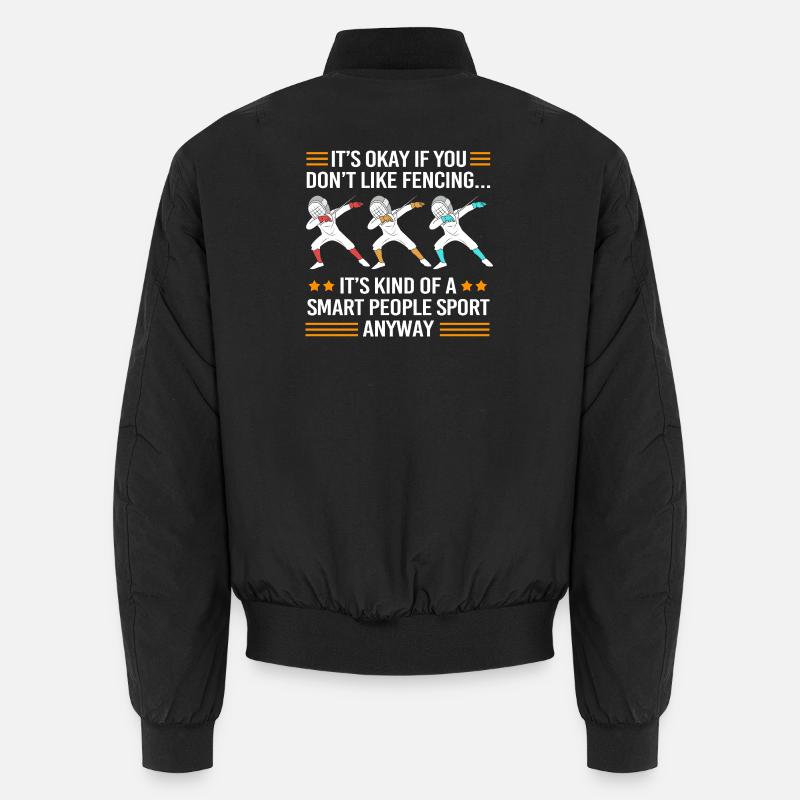 fencing - Unisex Bomber Jacket - black