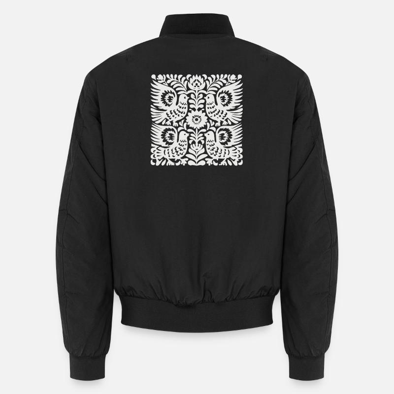 Dove Floral Crest Unisex Bomber Jacket