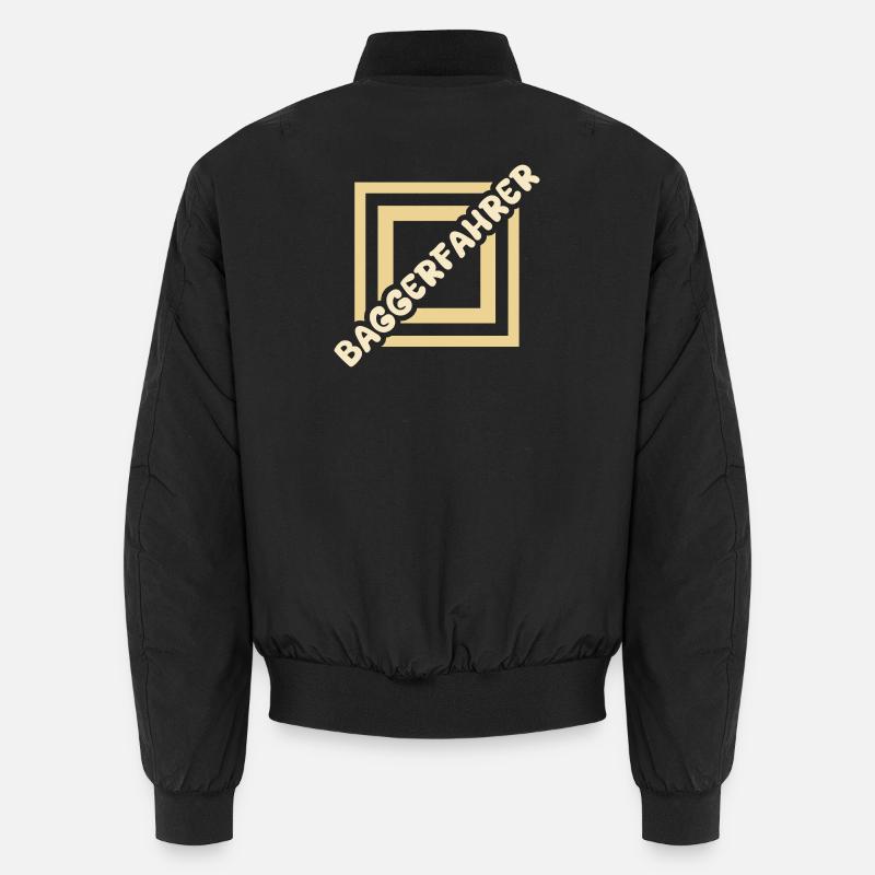 Baggerfahrer - Unisex Bomberjacke - Schwarz