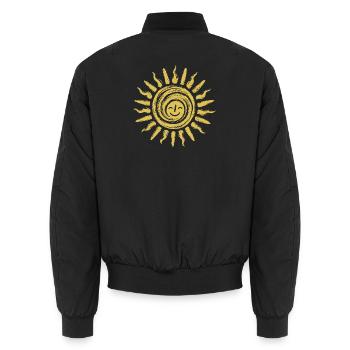 Soleil d’Or - Bomber unisexe - noir - Dos - AI Model Male 185 light (185cm)