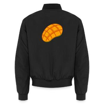 Bright Mango Jewel Illustration - Unisex Bomberjacke - Schwarz - Hinten - AI Model Male 185 light (185cm)