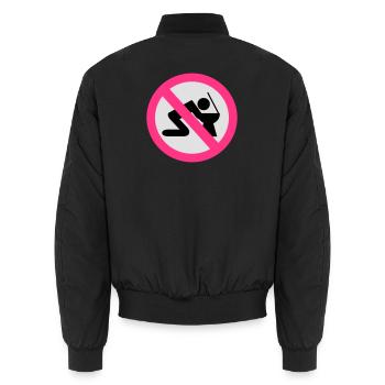 2541614 14674868 alkohol - Unisex Bomberjacke - Schwarz - Hinten - AI Model Male 185 light (185cm)