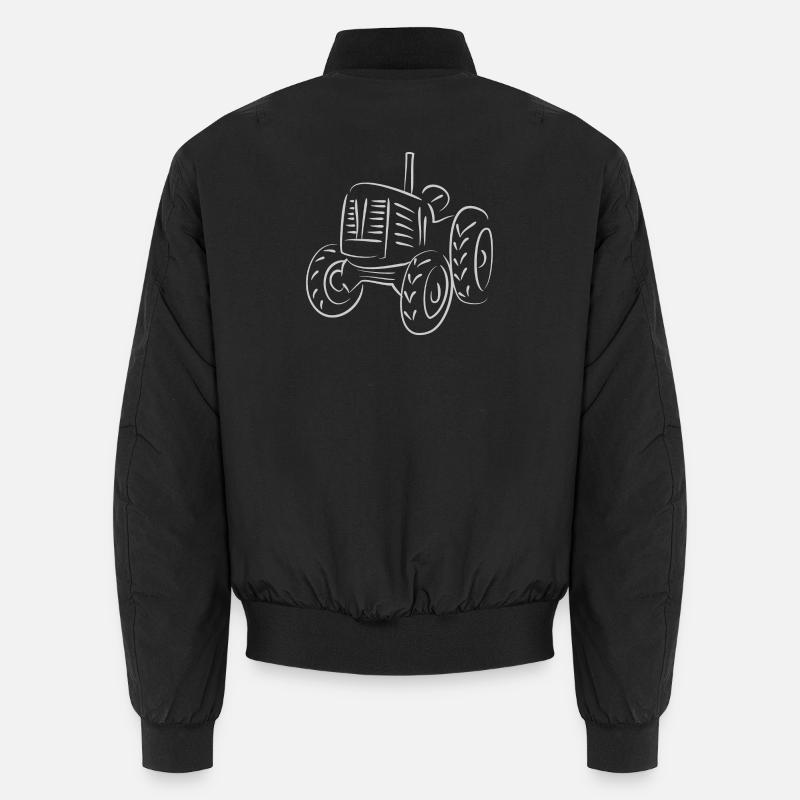 Tractor Drawing Unisex Bomber Jacket