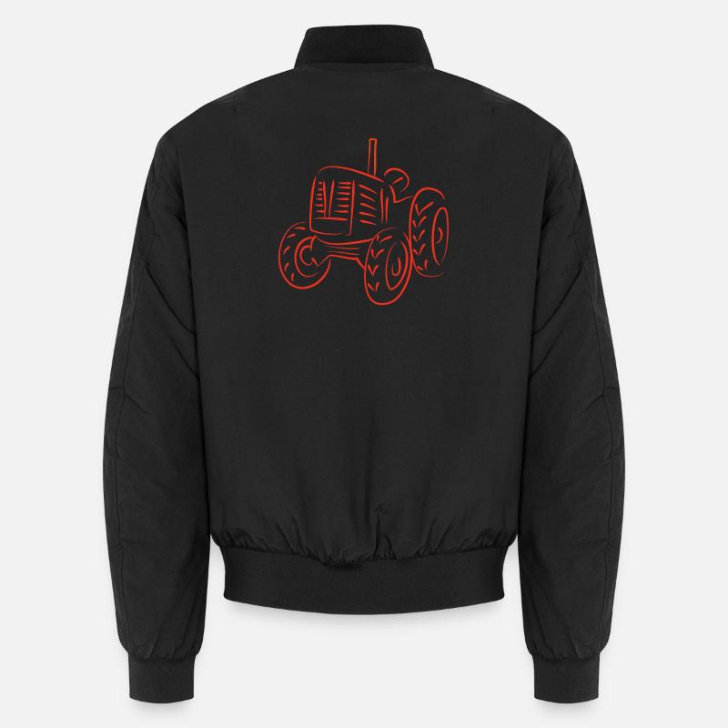 Conception de la silhouette d’un tracteur rustique Bomber unisexe