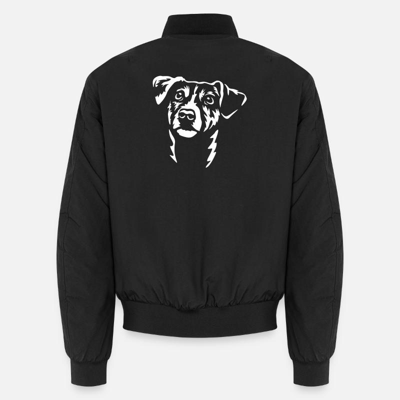 Tête de Jack Russel Terrier "Black Edition" Bomber unisexe
