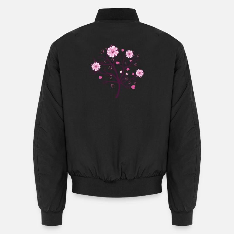 Fleurs de cerisier Sakura Spring Bomber unisexe
