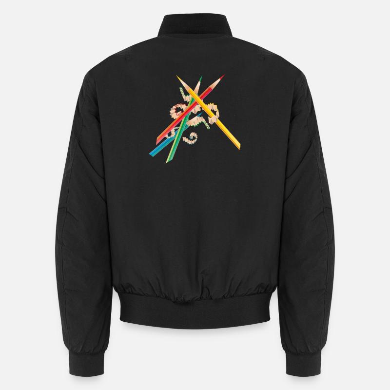 Colorful crayons freshly sharpened Unisex Bomber Jacket